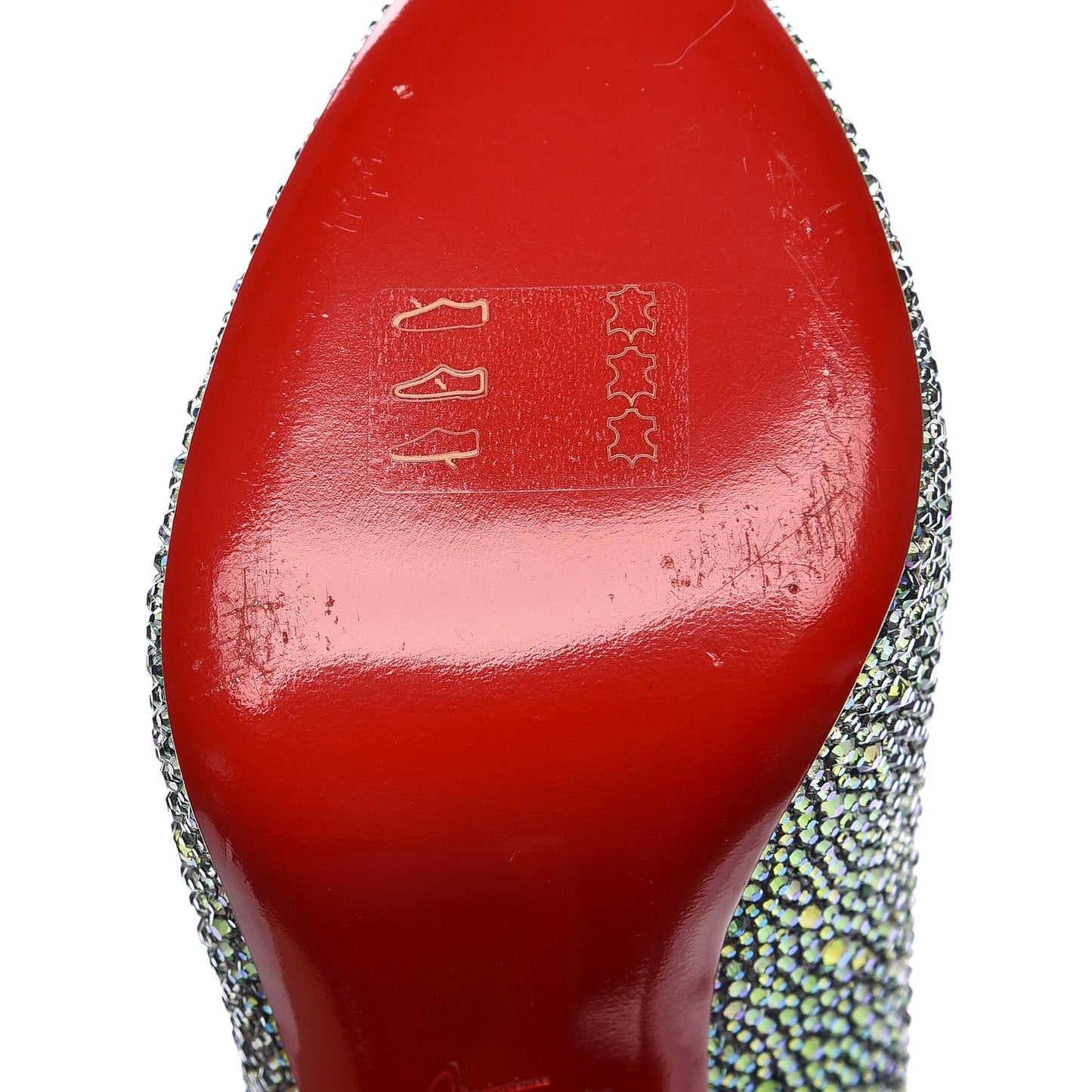 Suede Strass New Very Riche 120 Pumps 37.5 Crystal Paradise