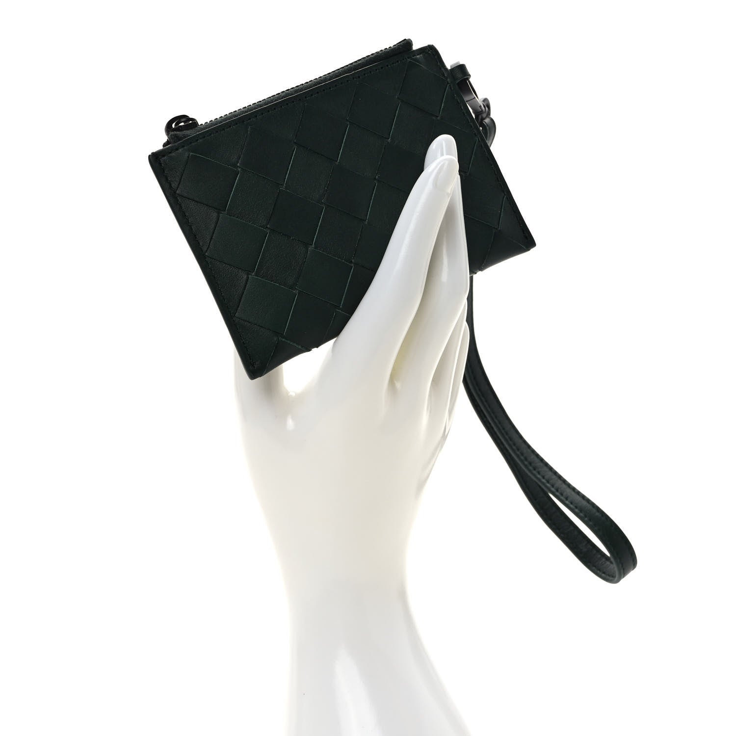 Bottega Veneta Nappa Intrecciato Wristlet Card Holder Raintree 2 of 6