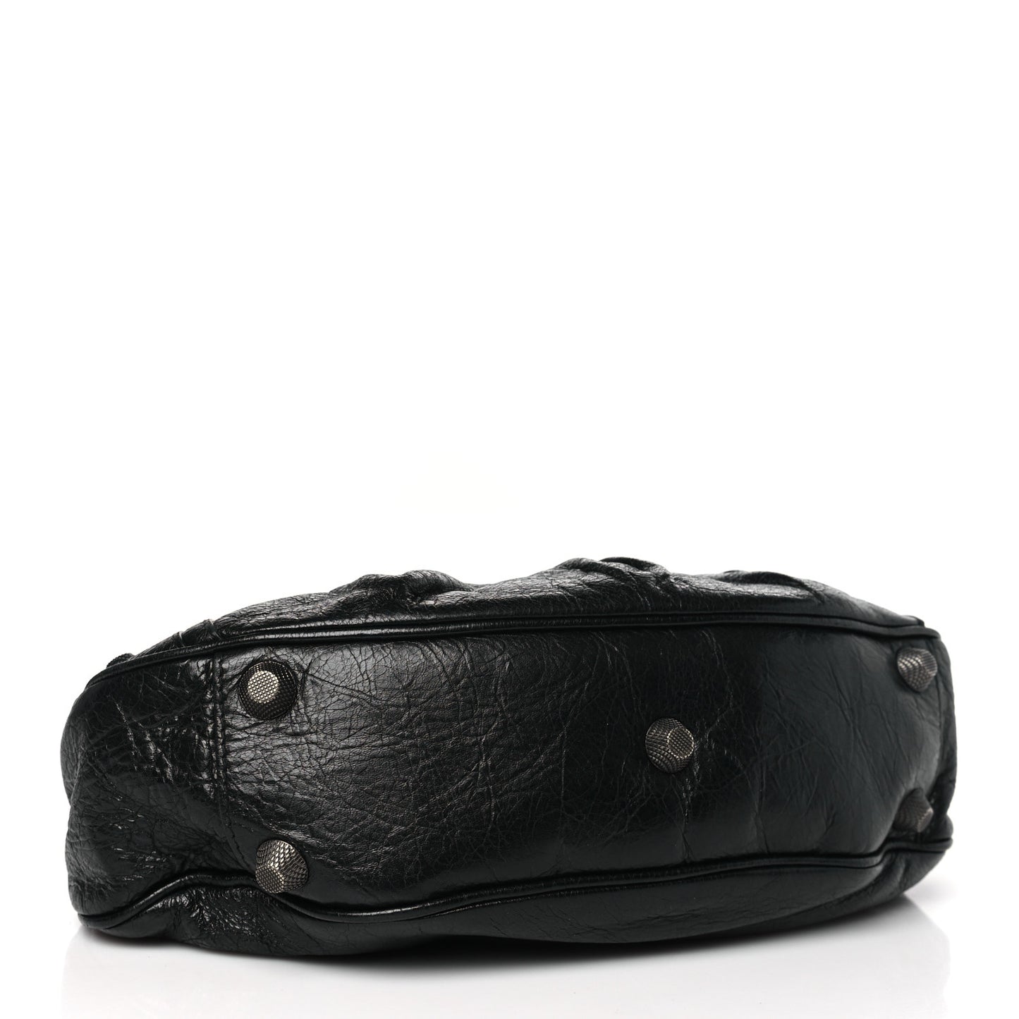 Agneau Arena Monochrome Small Le Cagole Shoulder Bag Black