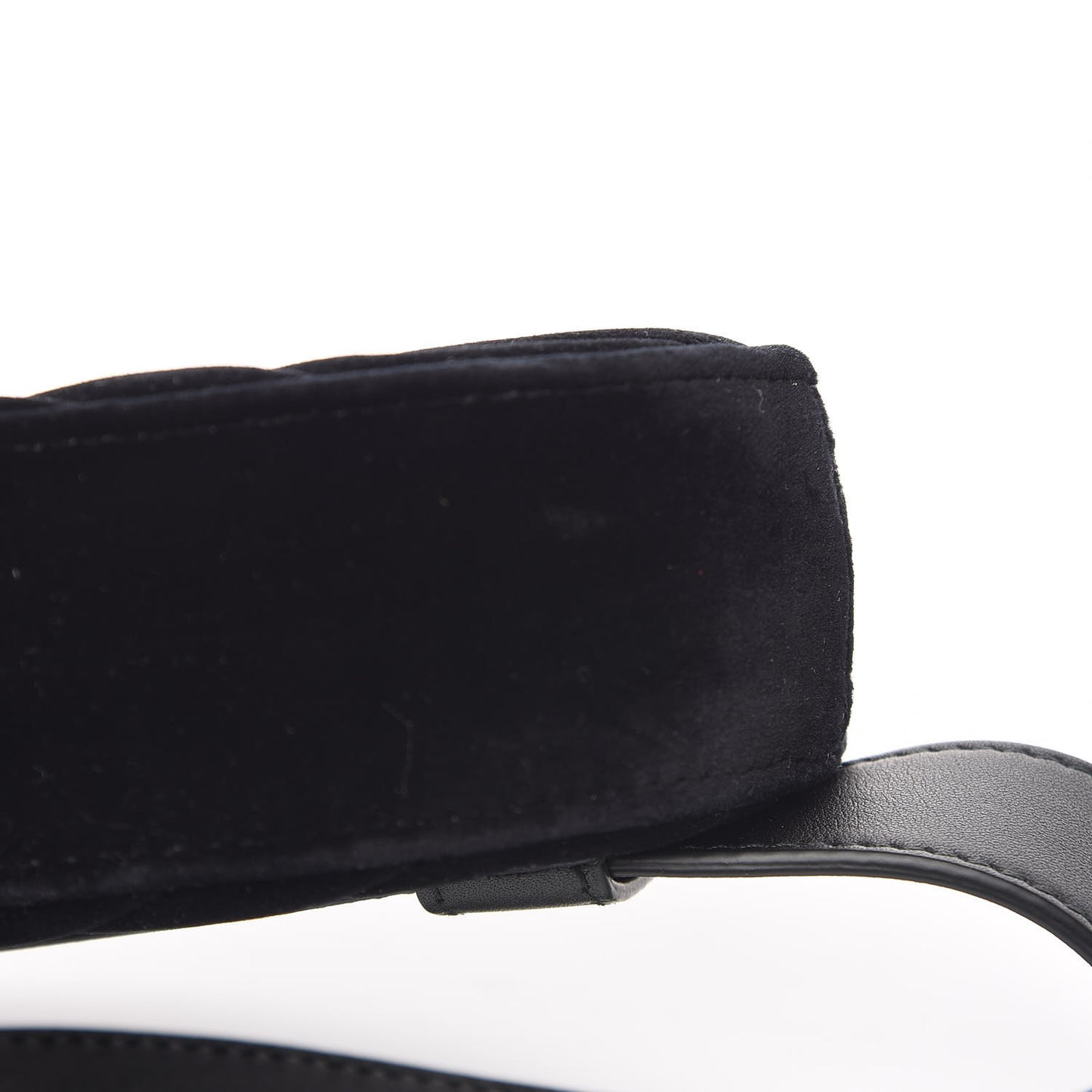 Velvet Matelasse GG Marmont Belt Bag 75 30 Black