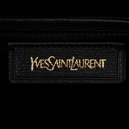 Saint Laurent Textured Calfskin Medium Cabas ChYc Black 6 of 11