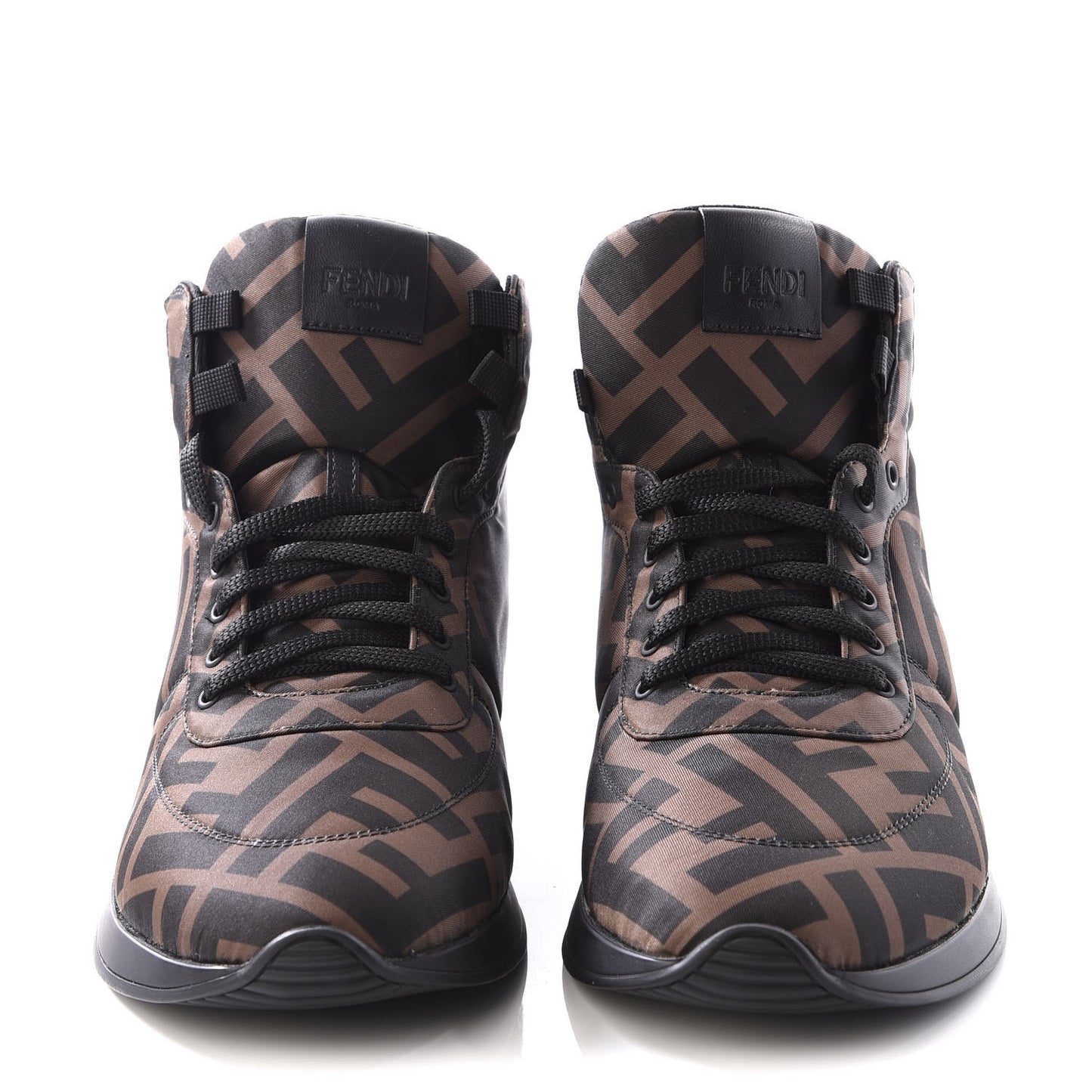 Nylon FF Reloaded High Top Sneakers 41 Tobacco Black