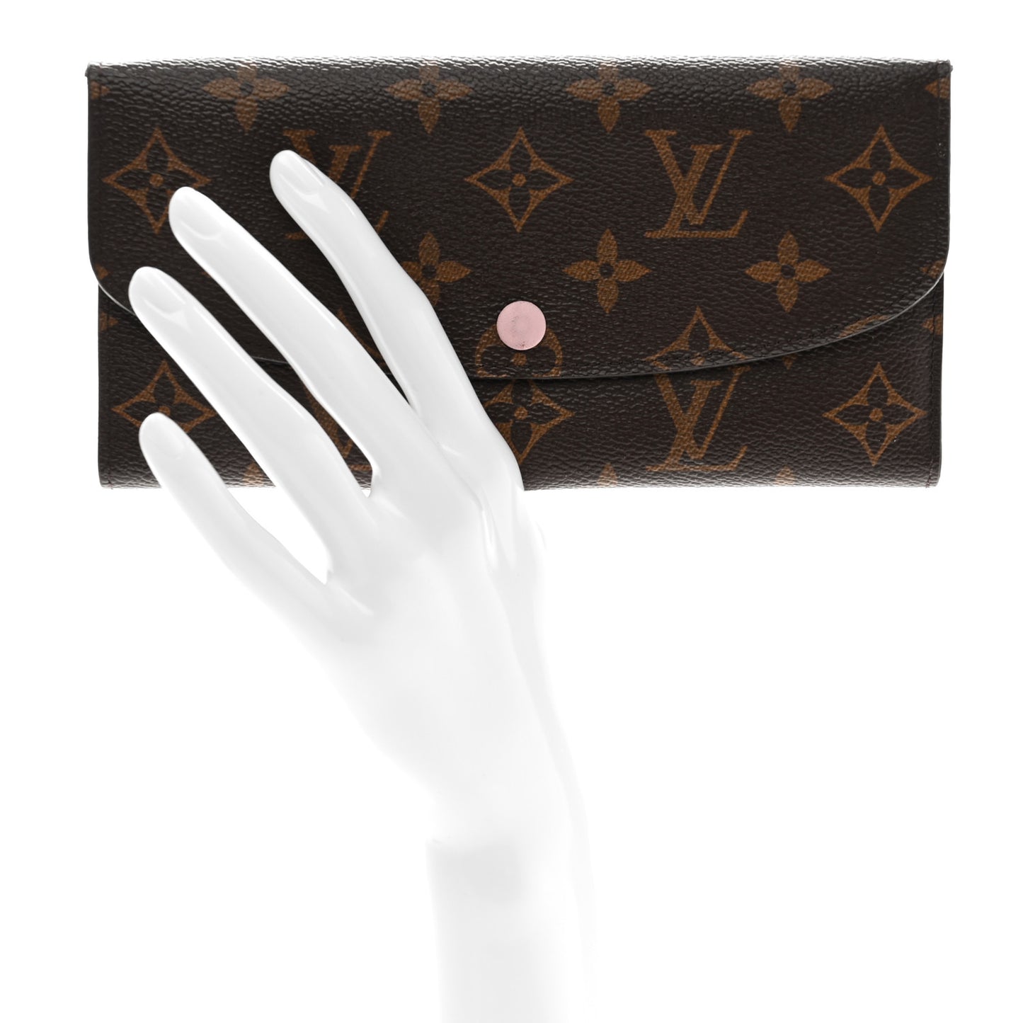 Monogram Emilie Wallet Rose Ballerine