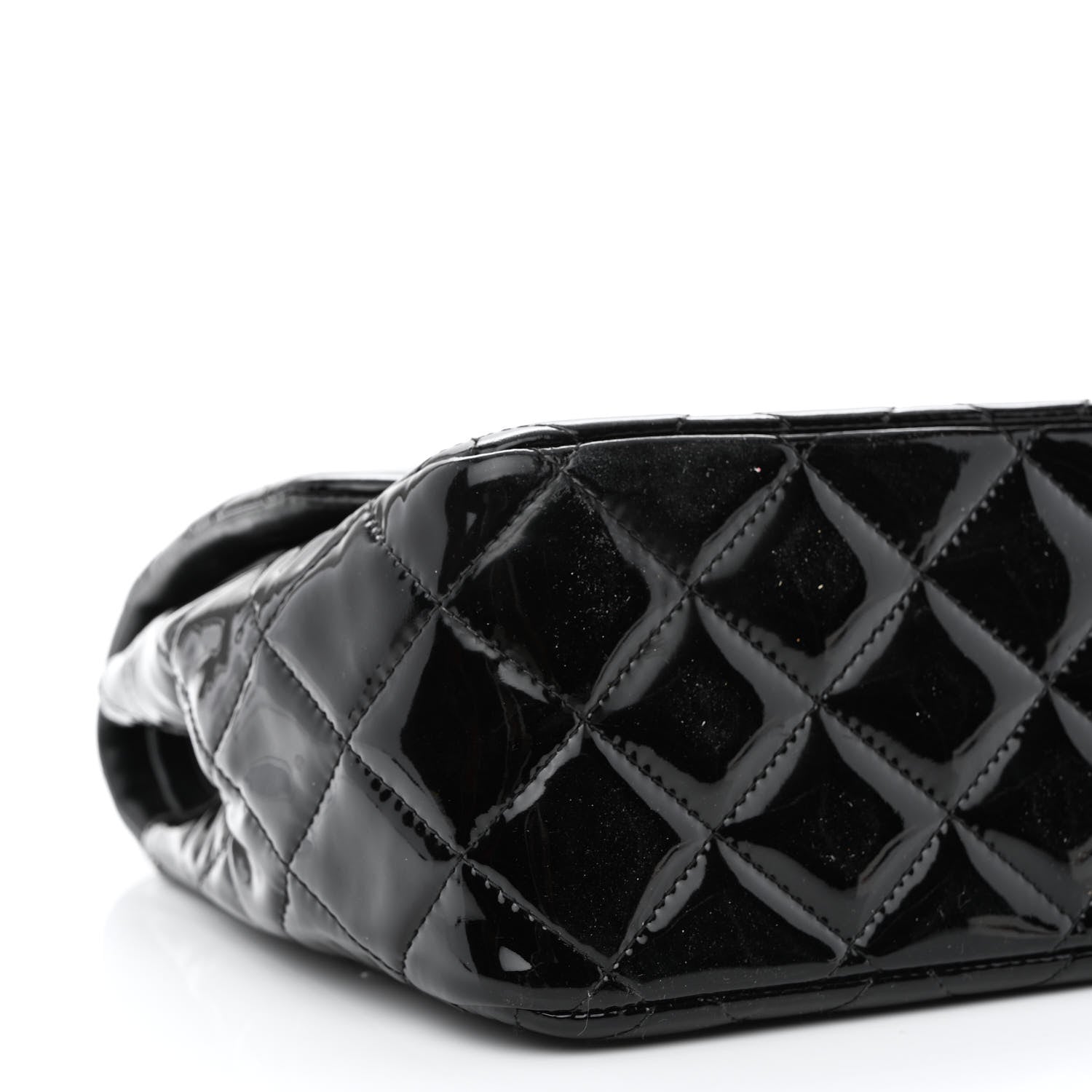 Chanel Patent Quilted Jumbo Double Flap Black 10 of 14