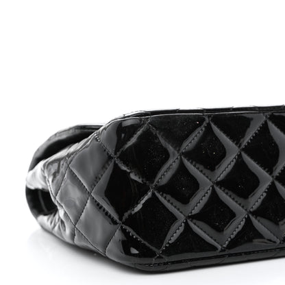 Chanel Patent Quilted Jumbo Double Flap Black 10 of 14