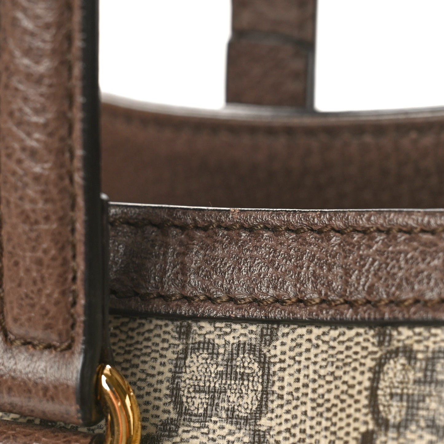 GG Supreme Monogram Medium Ophidia Shopping Tote Brown
