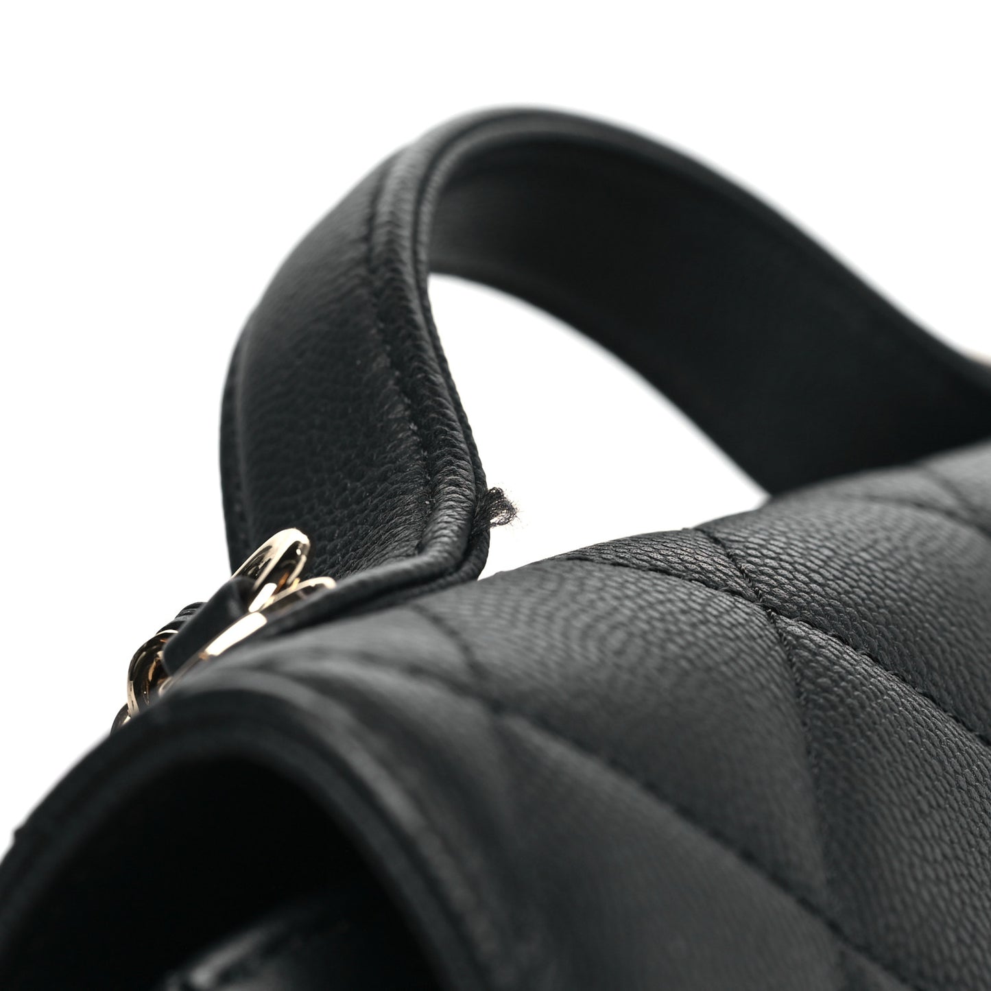 Caviar Quilted Small Business Affinity Flap Black