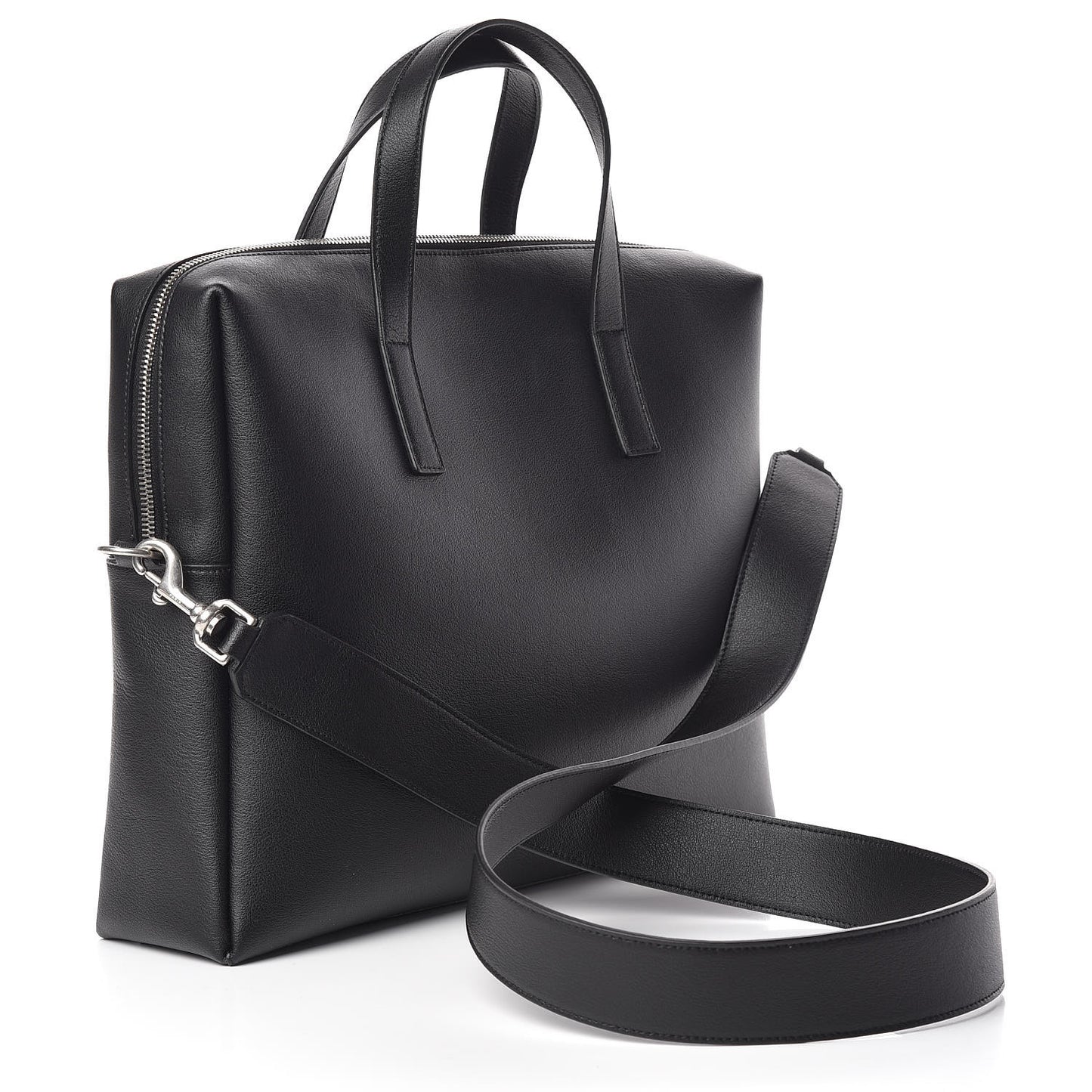 Calfskin Bold Briefcase Black