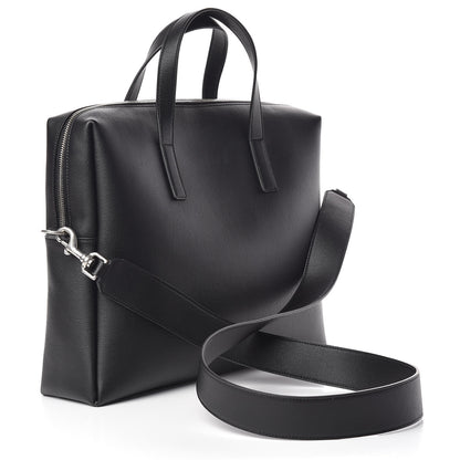 Saint Laurent Calfskin Bold Briefcase Black 3 of 10