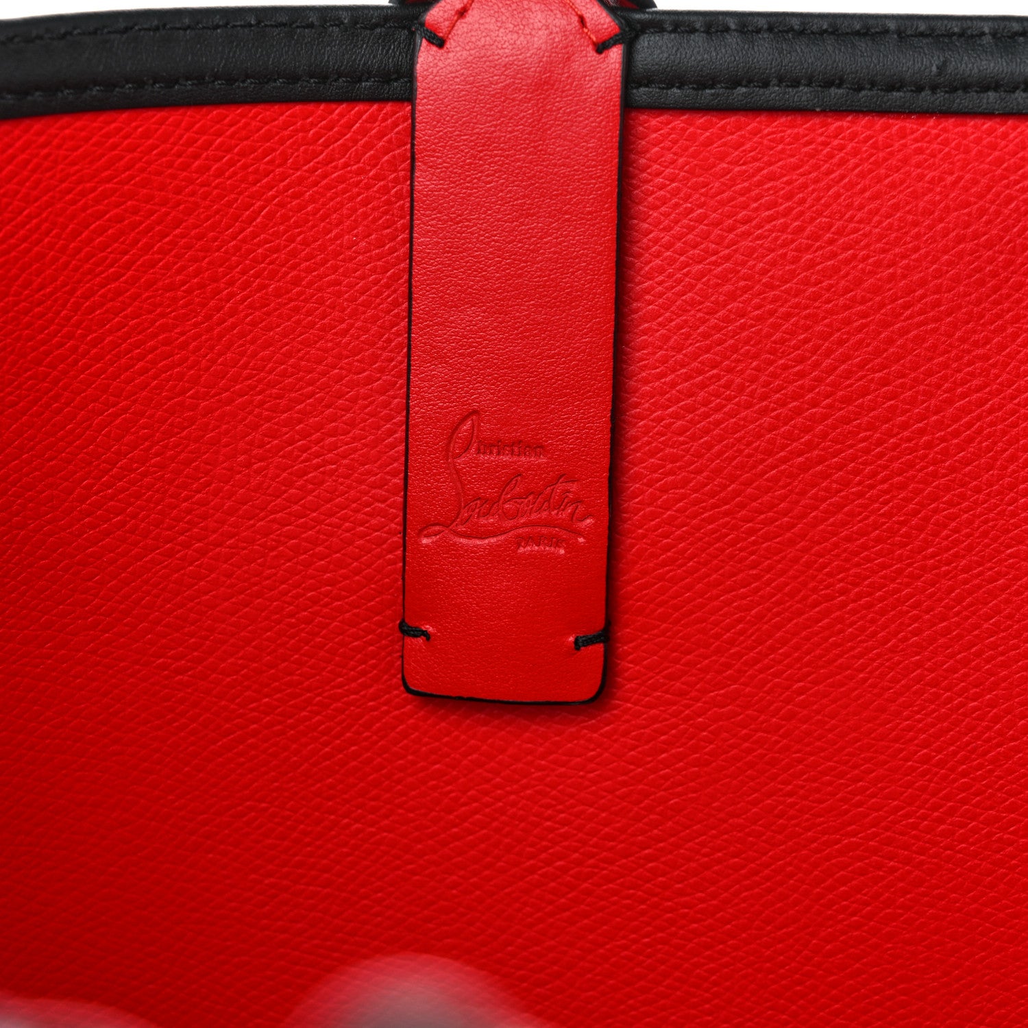 Christian Louboutin Calfskin Loubinthesky East West Cabata Tote Black 7 of 12