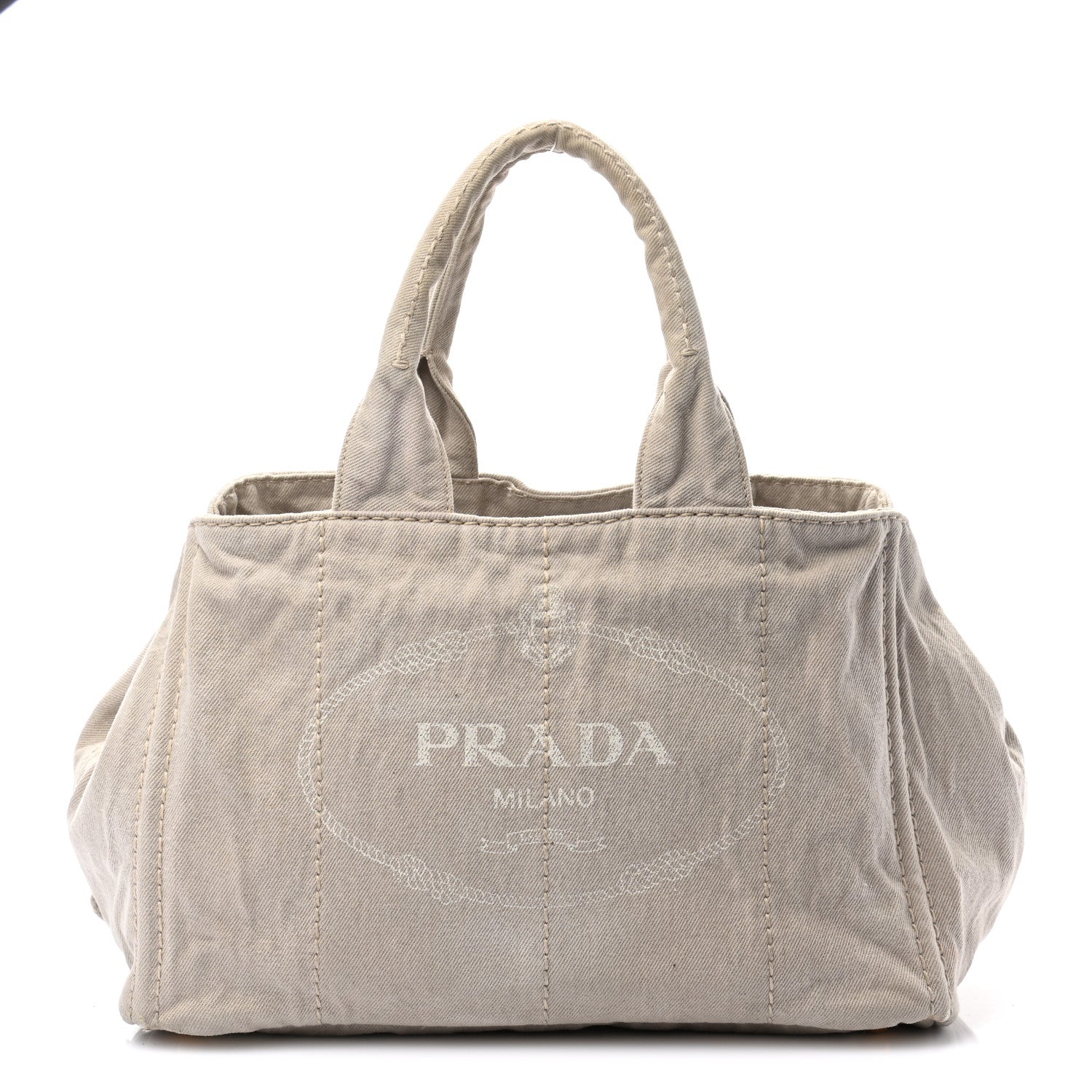Prada Canapa Logo Shopping Tote Naturale 1 of 11