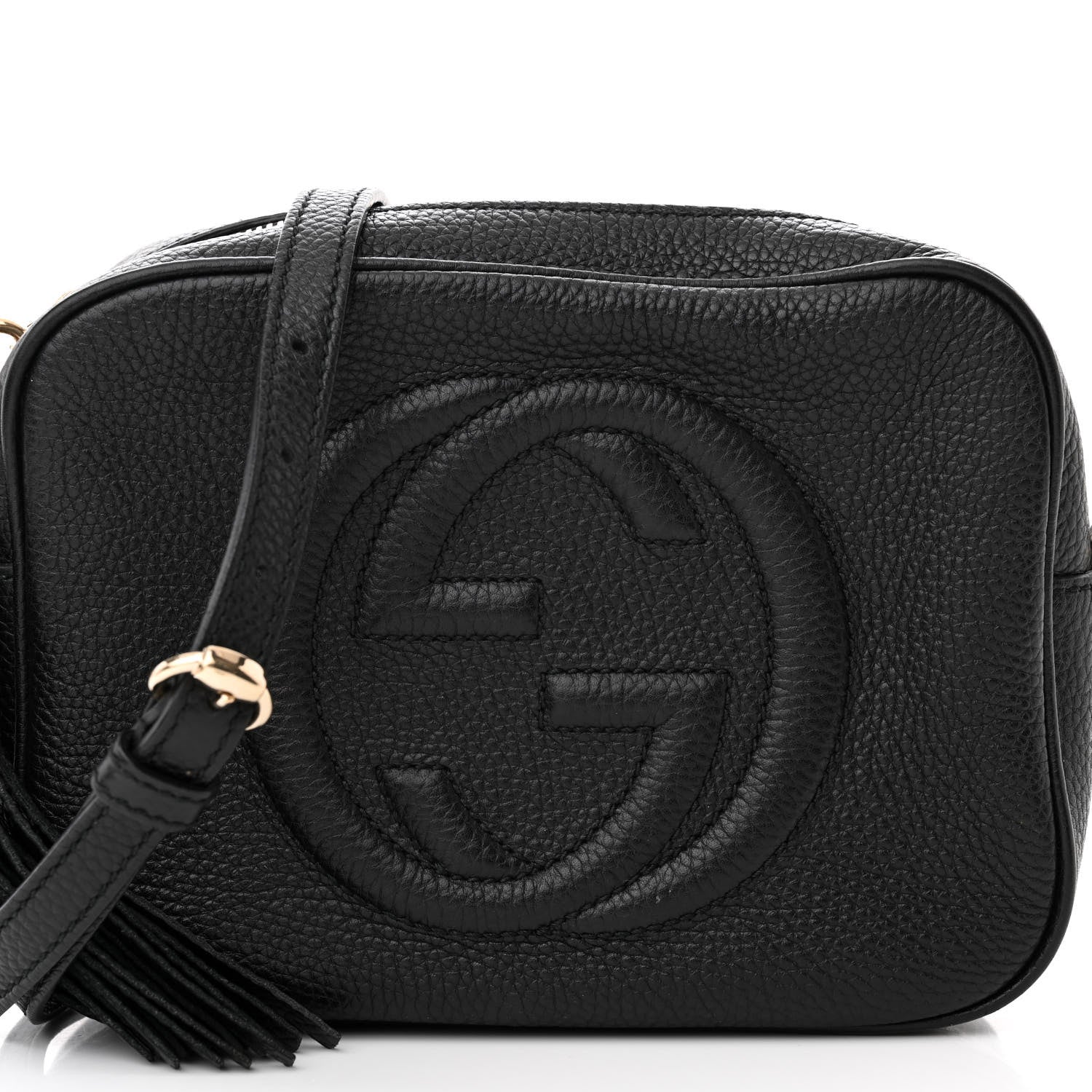 Gucci Pebbled Calfskin Small Soho Disco Bag Black 8 of 12