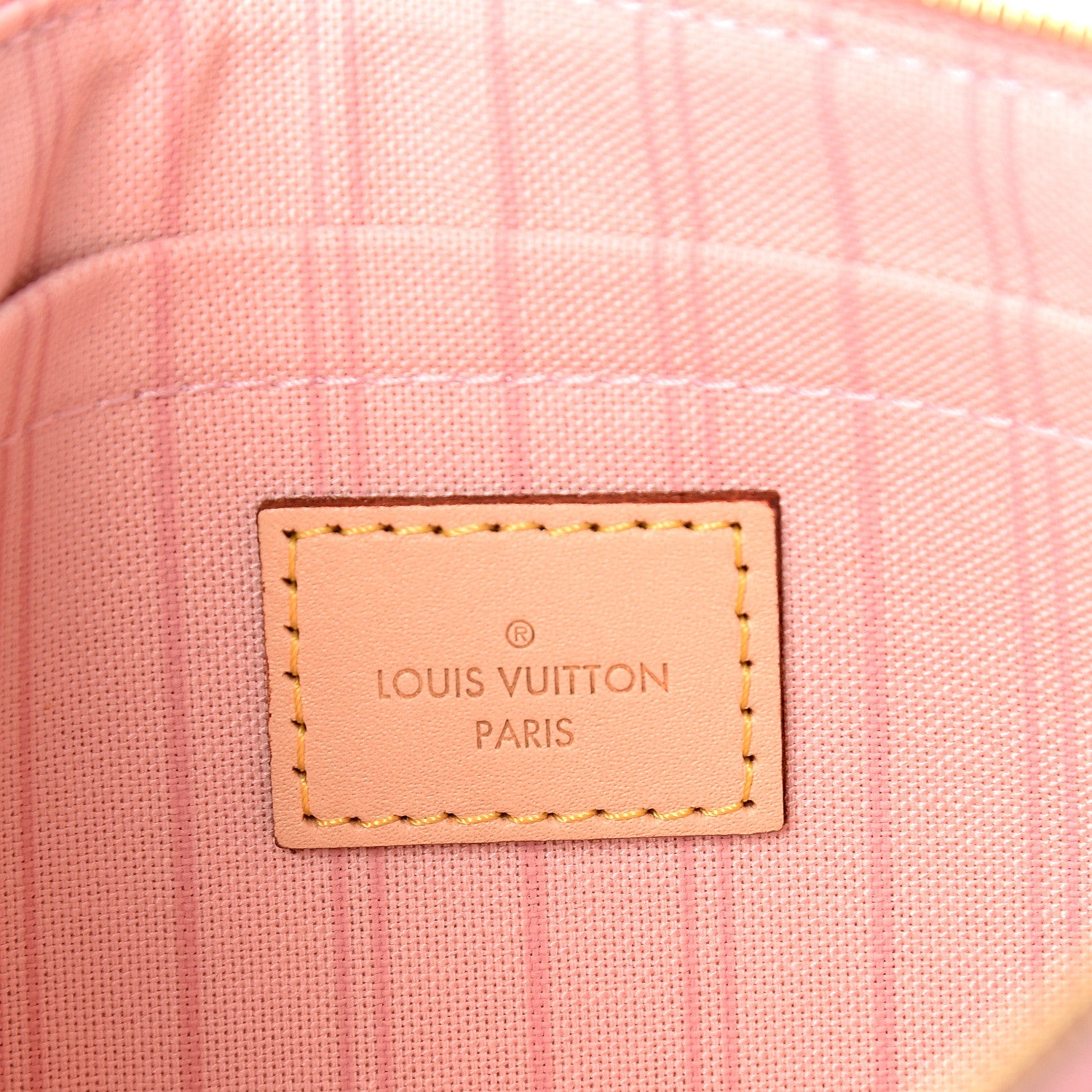 Louis Vuitton Damier Azur Neverfull MM GM Pochette Rose Ballerine 5 of 7