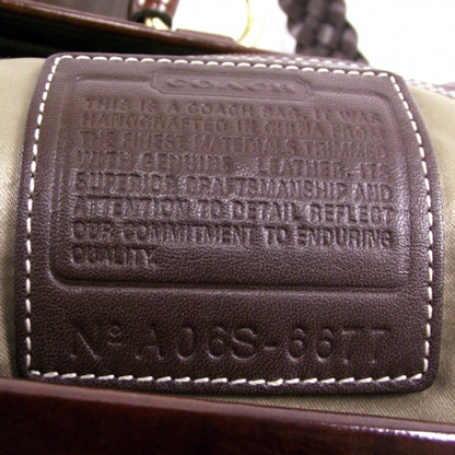 FASHIONPHILE COACHCanvasDAPHNETotePurseBagIvory6677 8 of 8