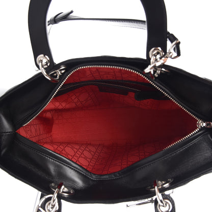 Christian Dior Lambskin Cannage Large Lady Dior Black 6 of 8