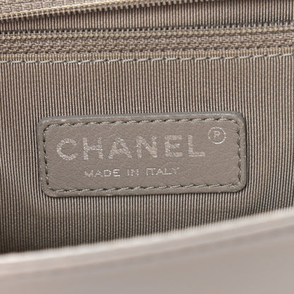 Chanel Calfskin Ombre Quilted New Medium Boy Flap Grey Beige 6 of 11