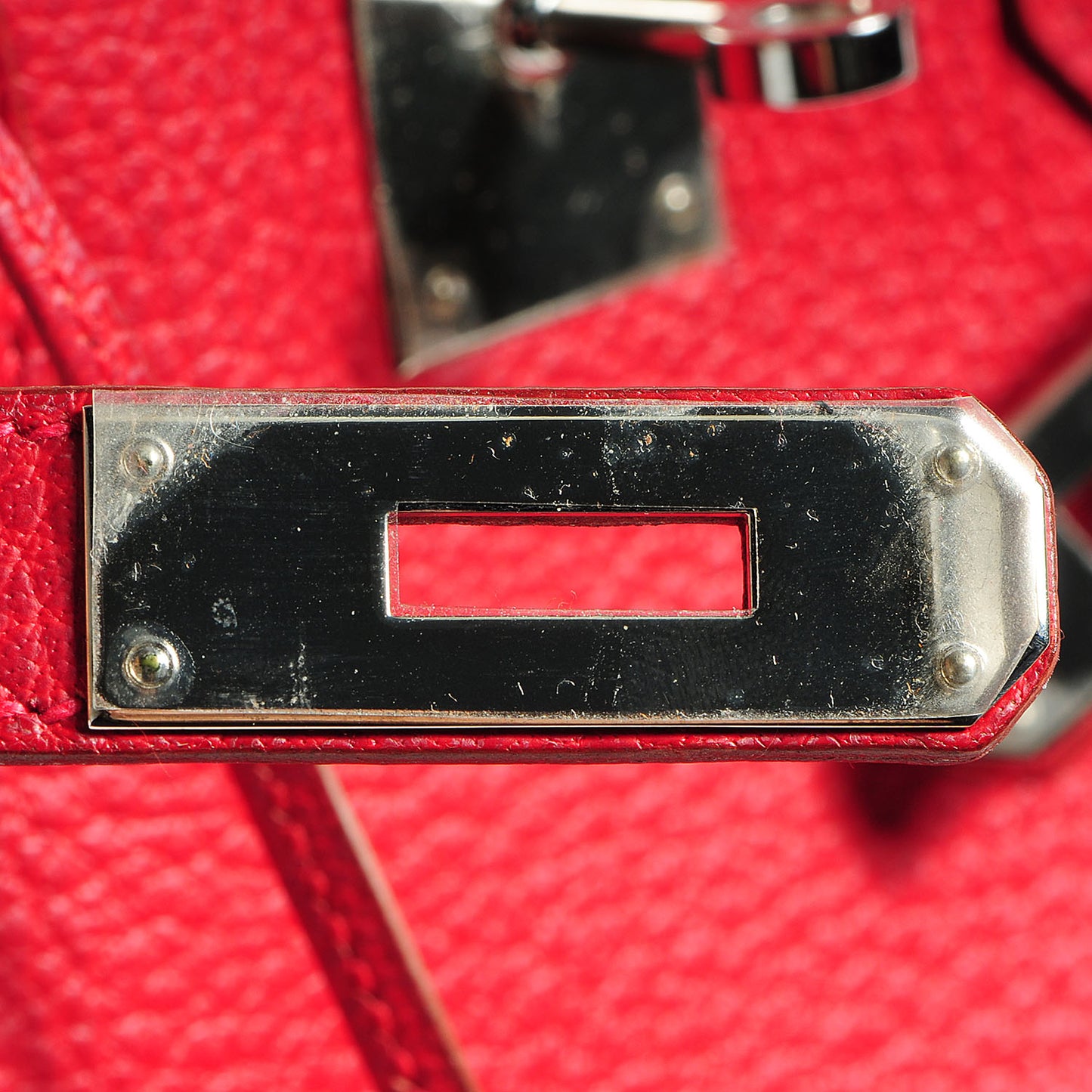 Buffle Skipper Birkin 35 Rouge Vif