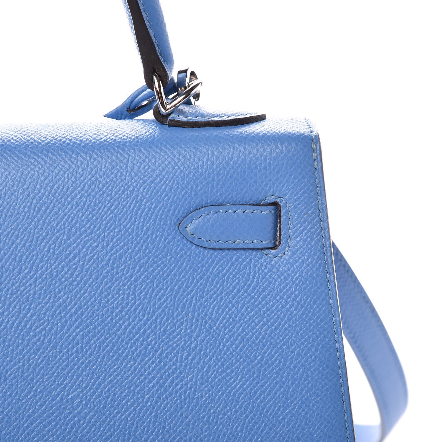 Hermes Epsom Kelly Sellier 25 Bleu Paradis 21 of 39