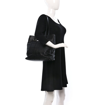 Chanel Caviar Square Stitched Large Tote Black 2 of 10