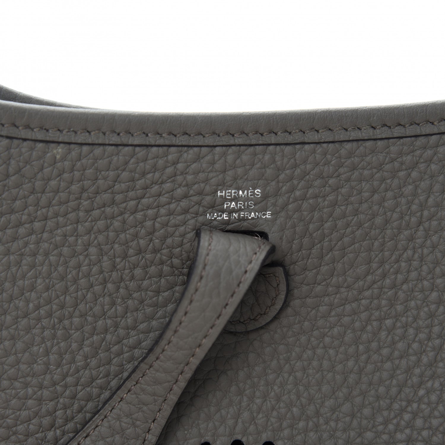 Hermes Taurillon Clemence Evelyne TPM Etain 6 of 10