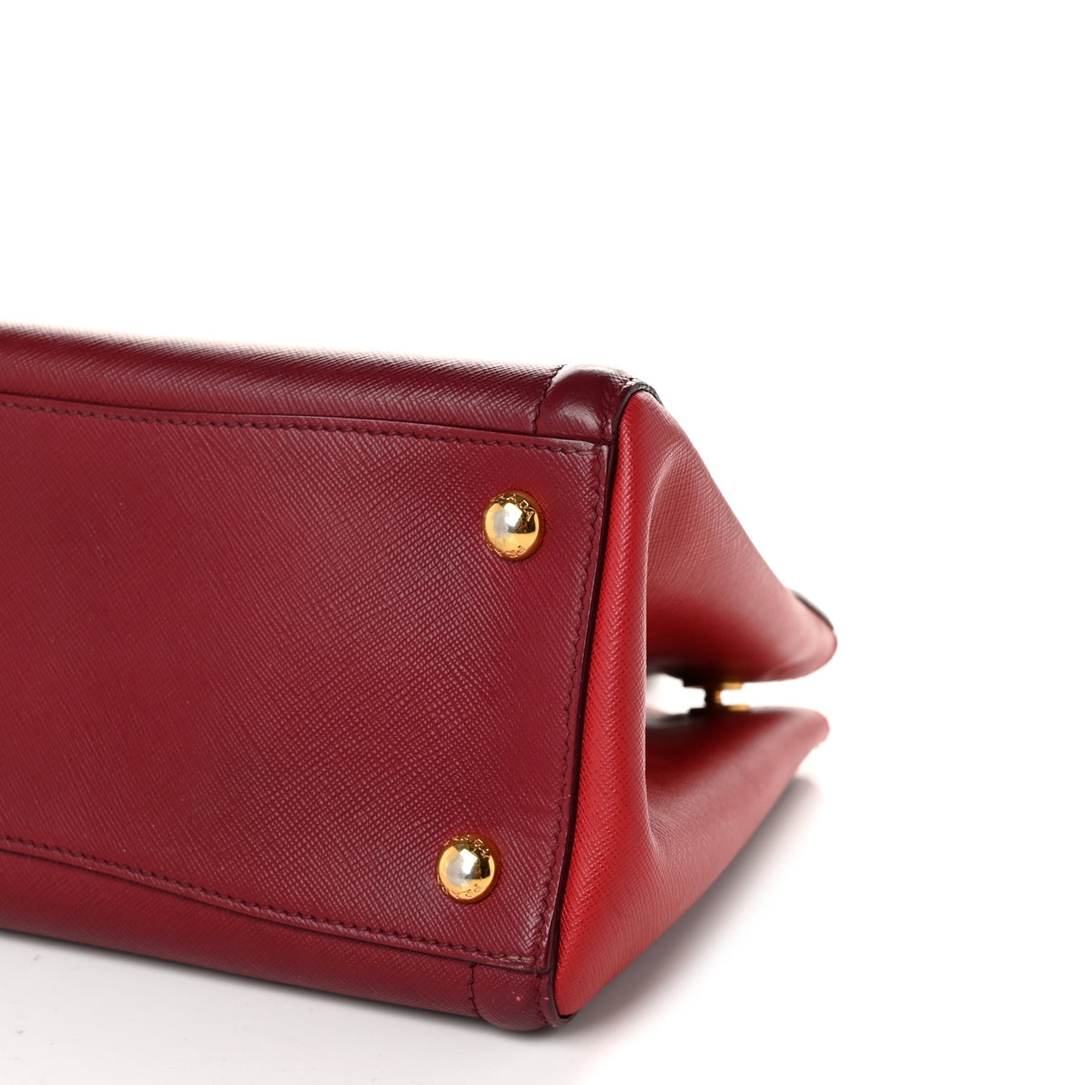 Prada Saffiano Lux 2way Tote Cerise Fuoco 10 of 14