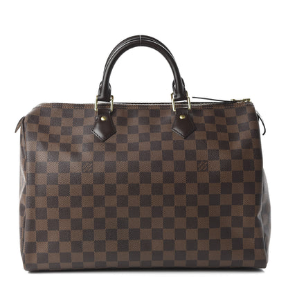 Louis Vuitton Damier Ebene Speedy 35 1 of 10