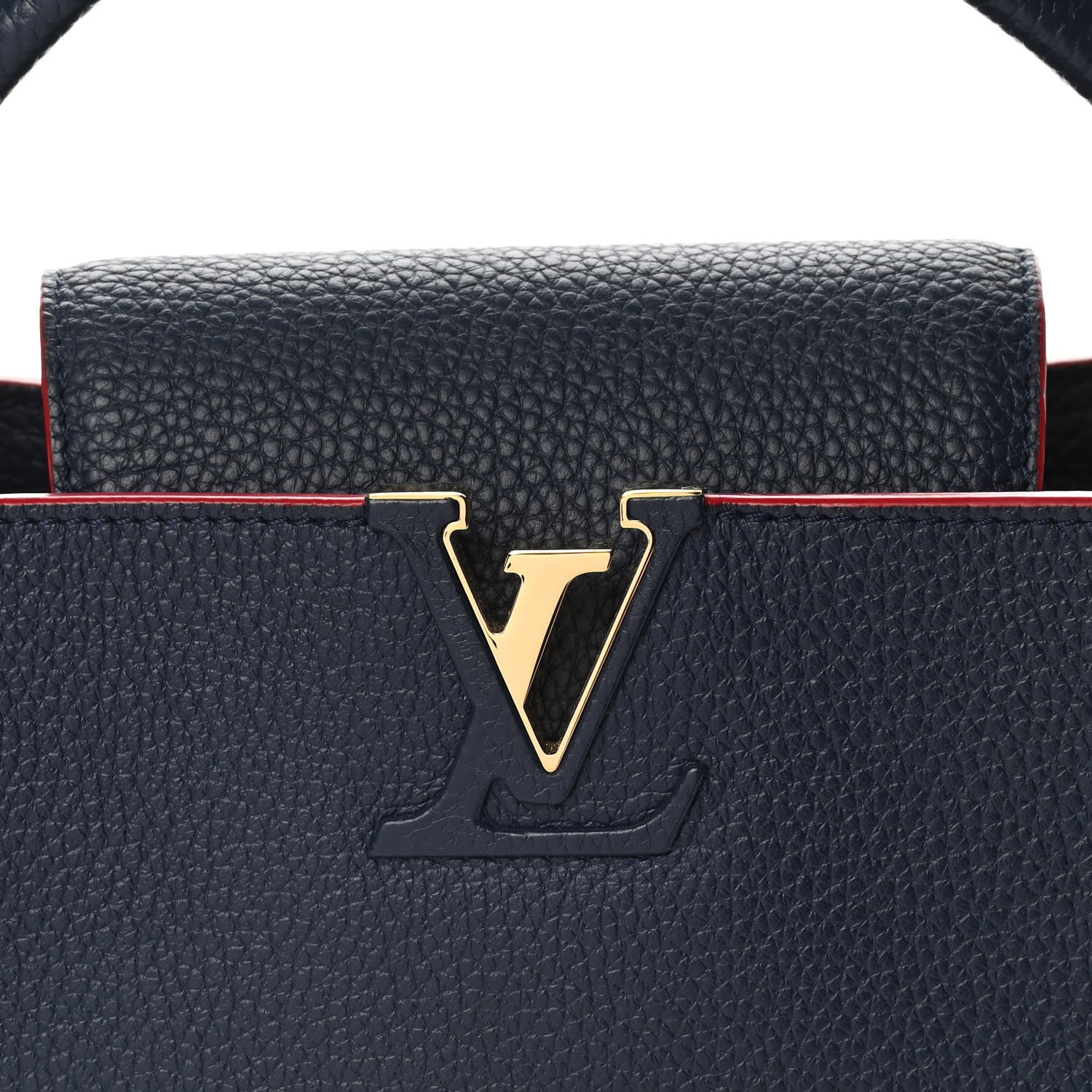 Louis Vuitton Taurillon Capucines BB Marine Rouge 6 of 12