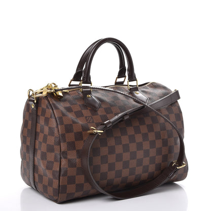 Louis Vuitton Damier Ebene Speedy Bandouliere 30 6 of 12
