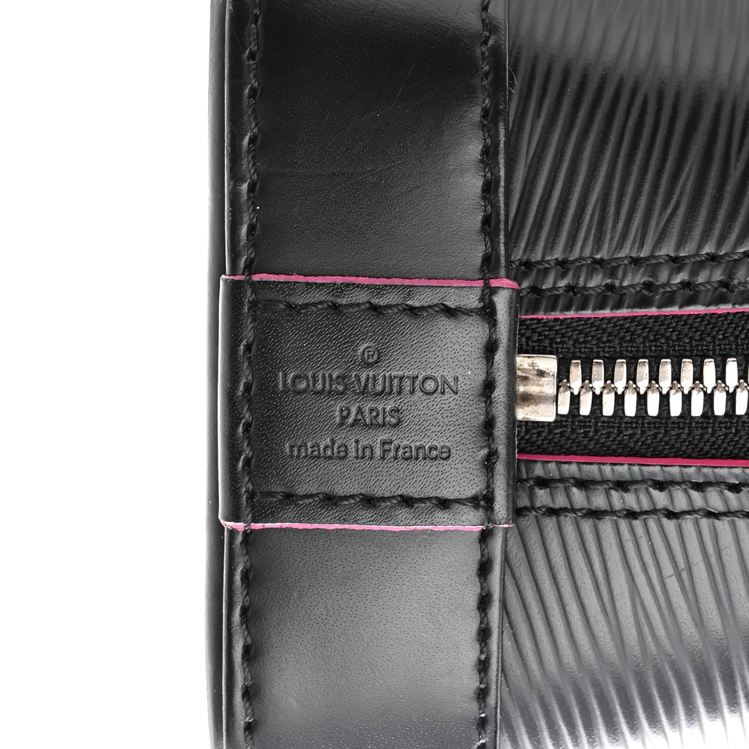 Louis Vuitton Epi Alma BB Black Hot Pink 6 of 11