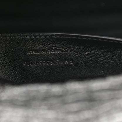 Saint Laurent Crinkled Calfskin Matelasse Monogram Baby Niki Chain Satchel Black 7 of 10