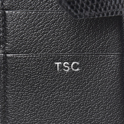 Hermes Lizard Bearn Gusset Wallet Black 8 of 9