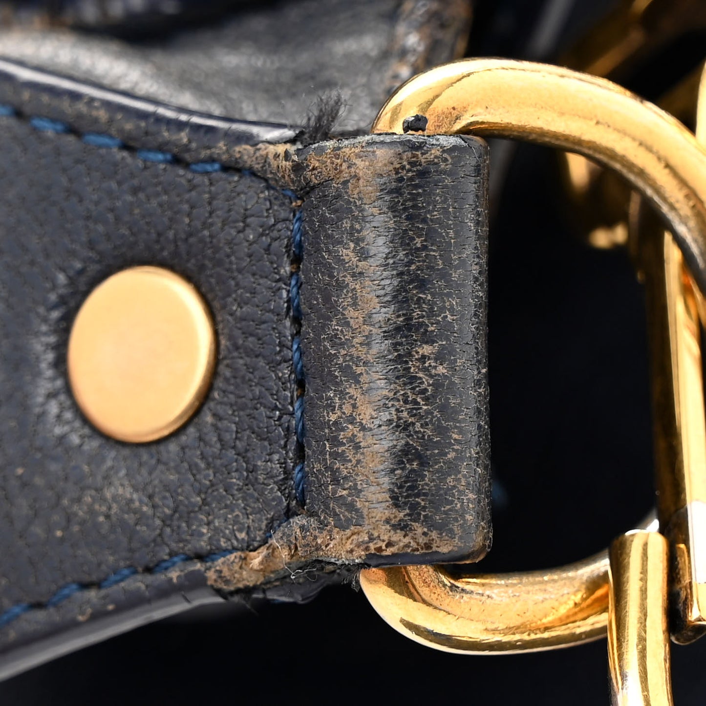 Lambskin Medium PS1 Satchel Navy