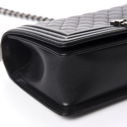 Chanel Caviar Quilted Medium Boy Flap Black 5 of 9