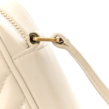Saint Laurent Calfskin Matelasse Monogram Lou Camera Bag Crema Soft 11 of 13