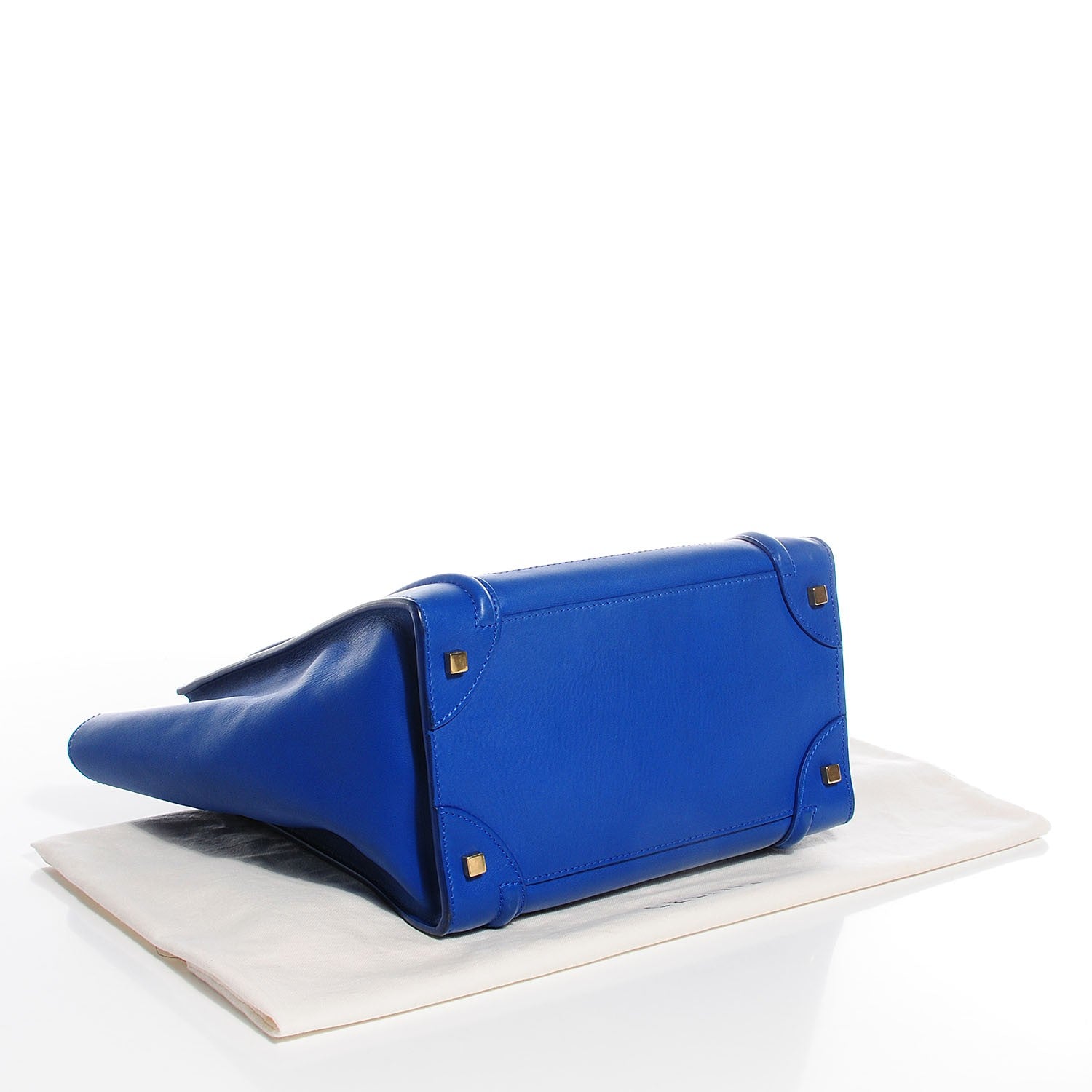 Celine Smooth Calfskin Mini Luggage Royal Blue 4 of 7