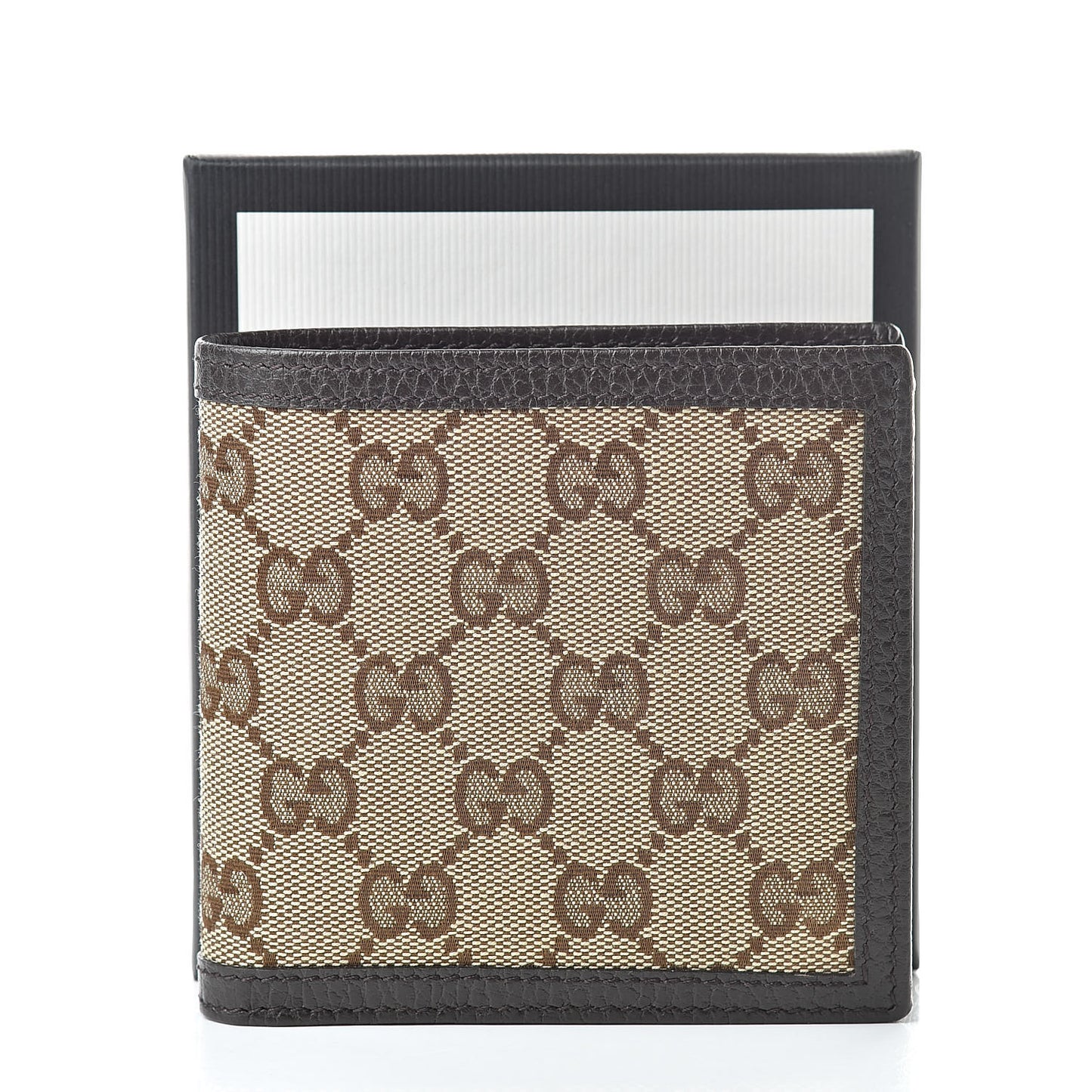 Monogram Bi-Fold Wallet Dark Brown