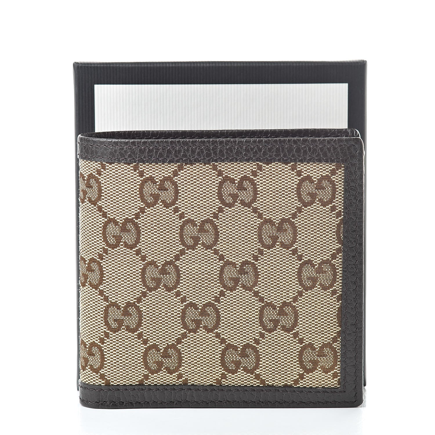 Gucci Monogram Bi-Fold Wallet Dark Brown 8 of 8