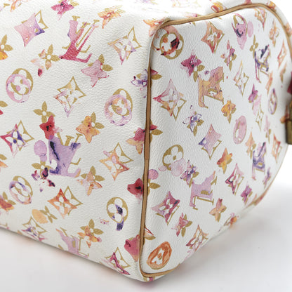 Louis Vuitton Watercolor Aquarelle Speedy 35 White 6 of 9
