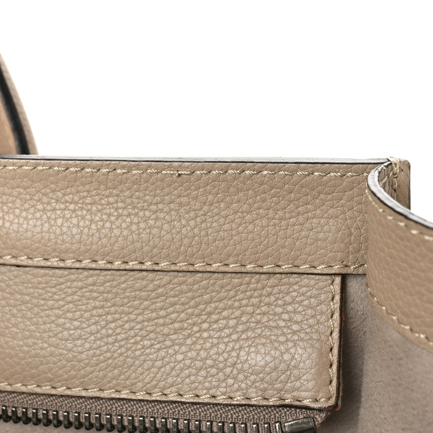 Drummed Calfskin Mini Luggage Dune