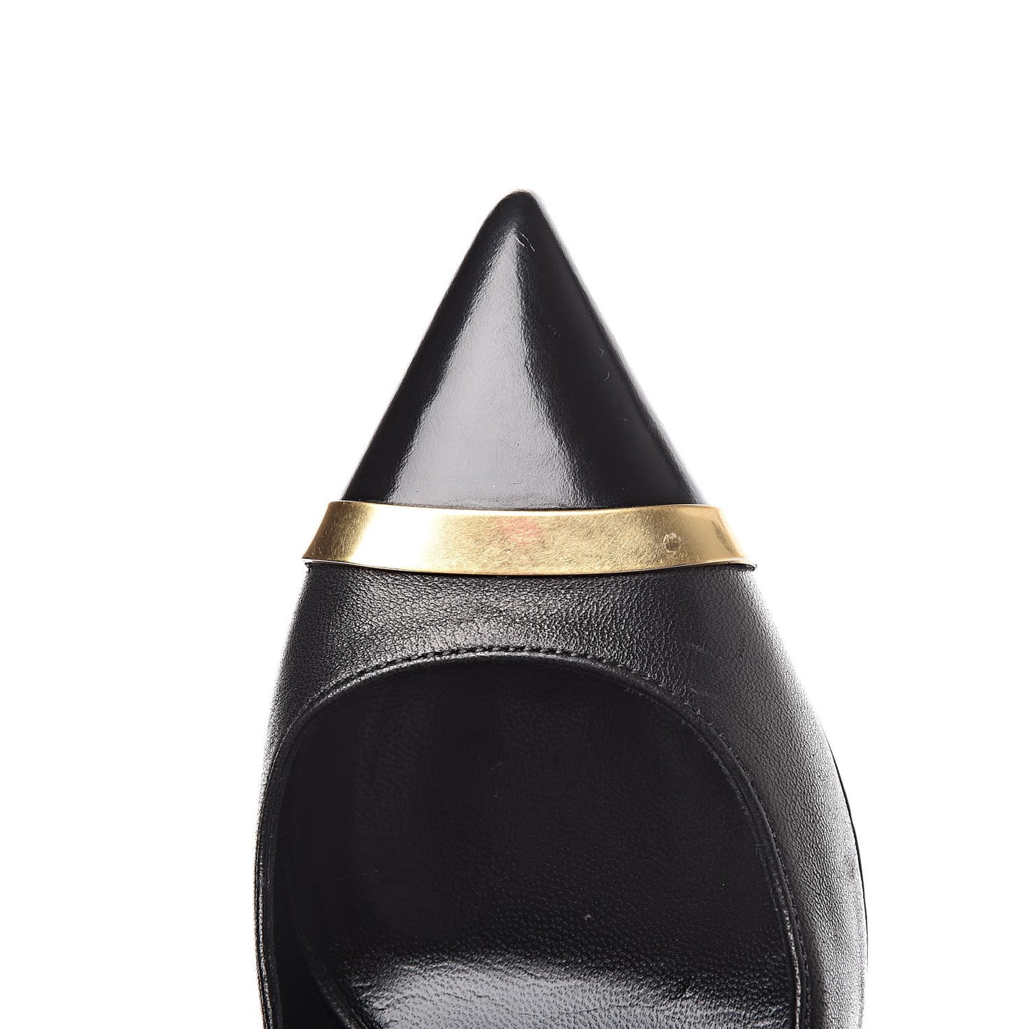 Leather Classic Paris 80 Cap Toe Escarpin Pumps 34.5 Black
