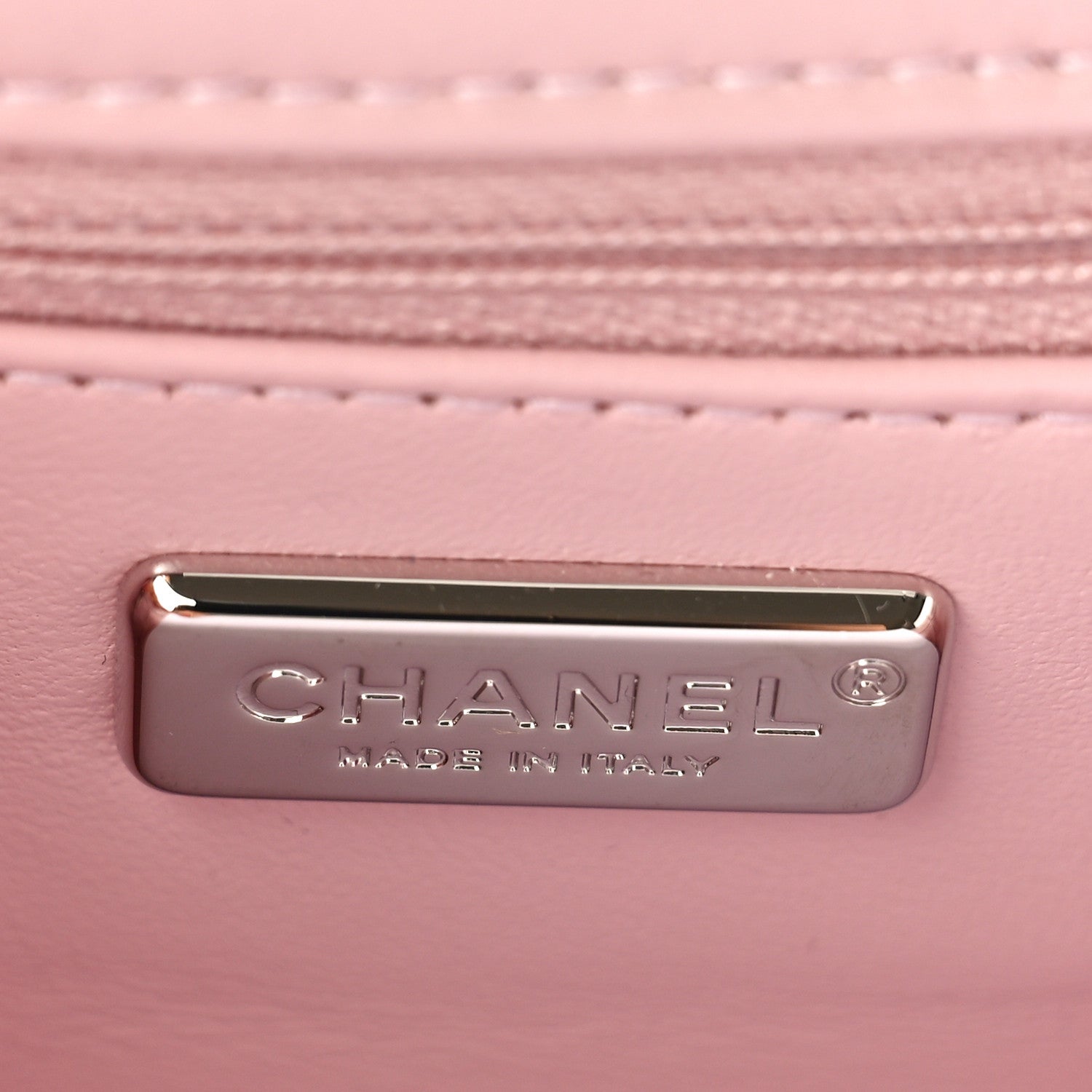 Chanel Sequin Mini Rectangular Flap Light Pink Silver 6 of 9