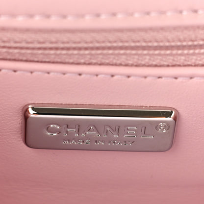 Chanel Sequin Mini Rectangular Flap Light Pink Silver 6 of 9