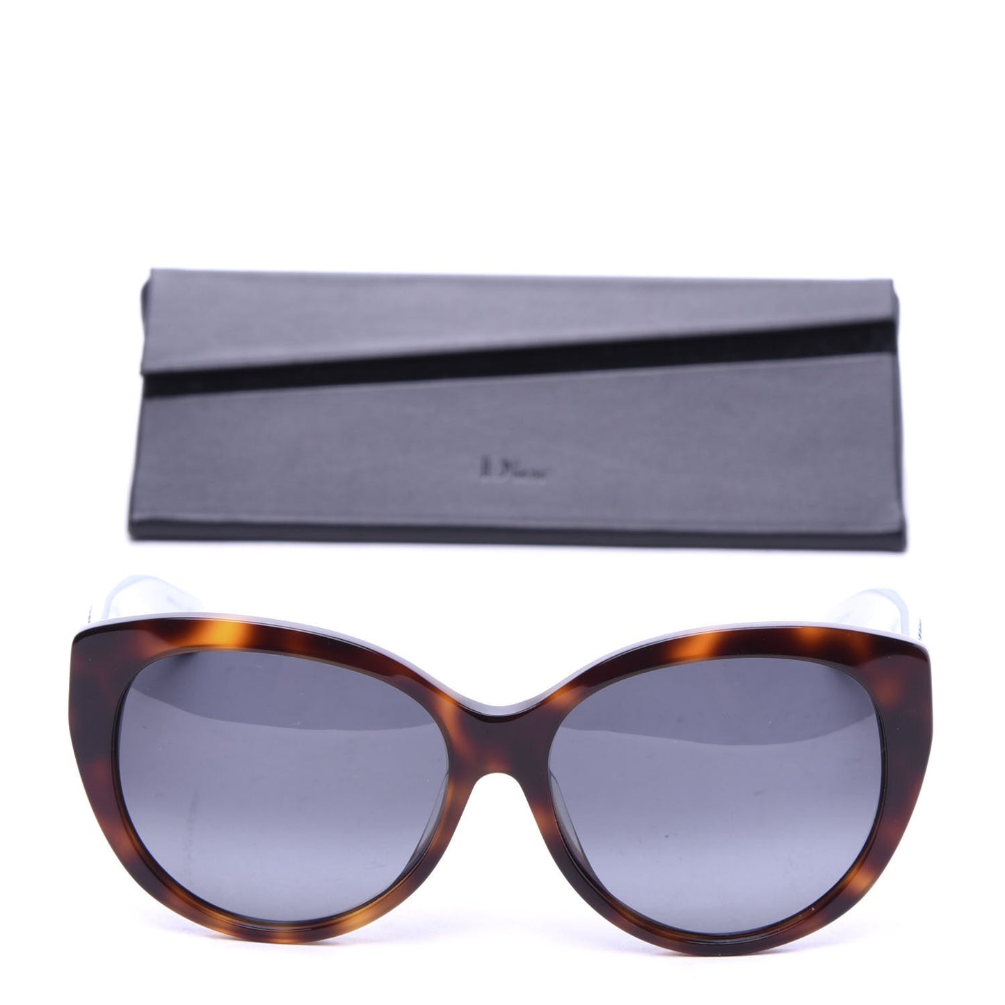 Resin Micro-Cannage Dior Lady 1 Sunglasses Havana Blue