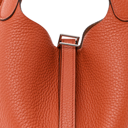 Hermes Taurillon Clemence Picotin Lock 22 PM Terre Battue 8 of 11
