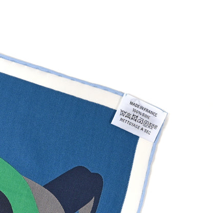 Hermes Silk Hommage A Gene Kelly Scarf 70 White Multicolore 4 of 4