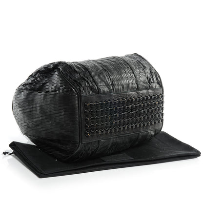 Alexander Wang Leather Laser Cut Rocco Duffel w Black Nickel Hardware Black 4 of 6