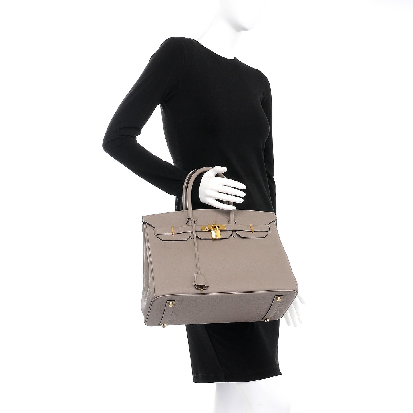 Togo Birkin 35 Gris Asphalte