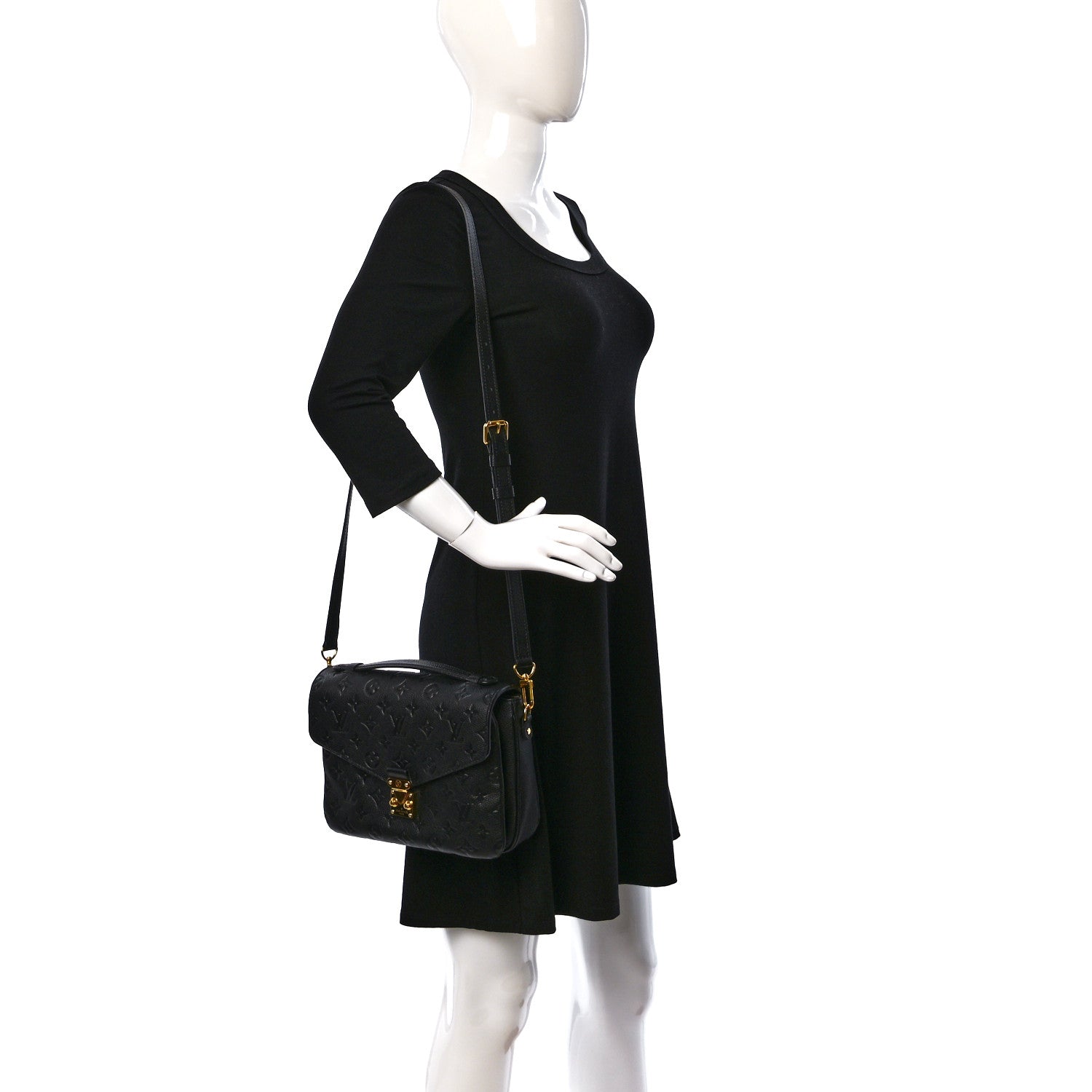 Louis Vuitton Empreinte Pochette Metis Black 2 of 10