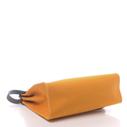Hermes Vache Hunter Toile Herbag Zip 39 MM Jaune D'or Bleu Izmir Bleu Royale 5 of 19
