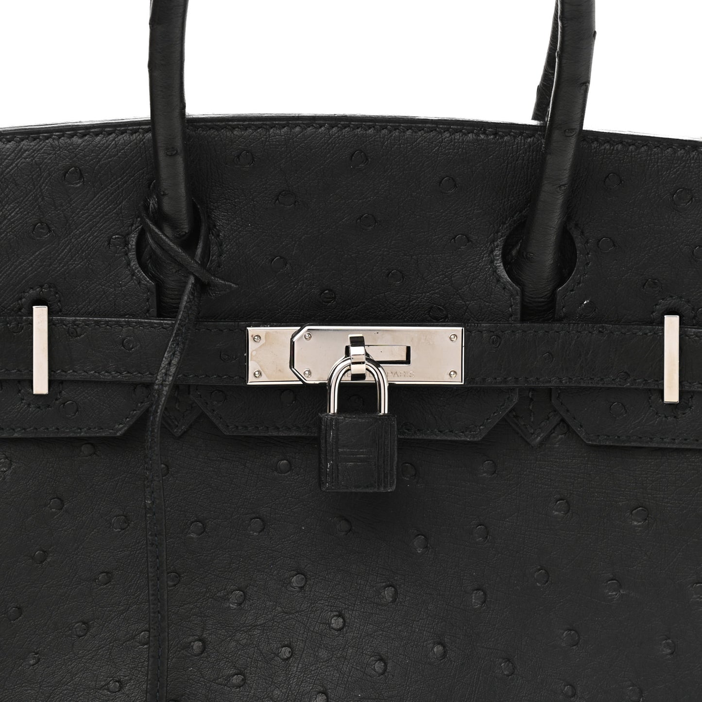 Ostrich Birkin 30 Black